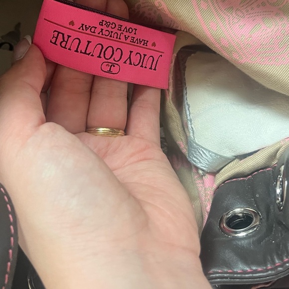Juicy Couture Pink and Brown Tote Bag - Picture 9 of 13